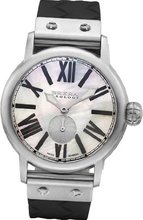 BRERA BWVA24219-BKWV Valentina Classic 42mm Stainless Steel case Black rubber strap with woven pattern Swiss Movement