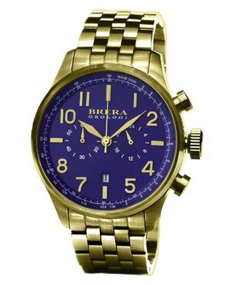 Brera Orologi - Classico - Gold/Blue/Gold - BRCLC4616