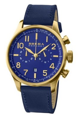 Brera Orologi - Classico - Gold/Blue/Navy Blue - BRCLC4615