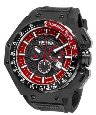 Brera Orologi - Gran Turismo - Black/Red - BRGTC5407