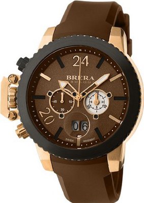Brera Orologi - Militare - Brown / Rose Gold IP - BRML2C4804