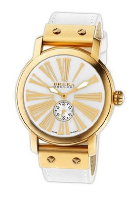Brera 'Valentina' Round Leather Strap , 42mm