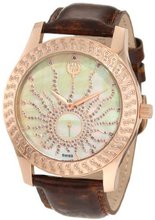 Brillier 03-32325-08 Kalypso Rose-Tone Brown Leather