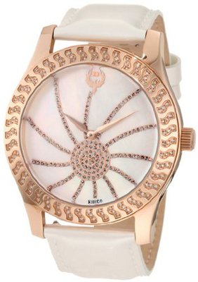 Brillier 03-32421-07 Kalypso Rose-Tone White Leather