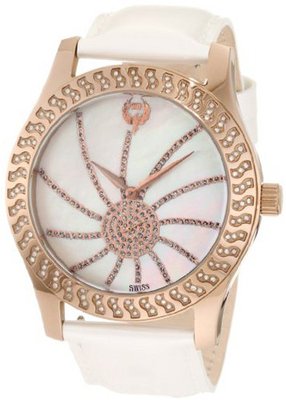 Brillier 03-52424-11 Kalypso Bronze-Plated White Leather