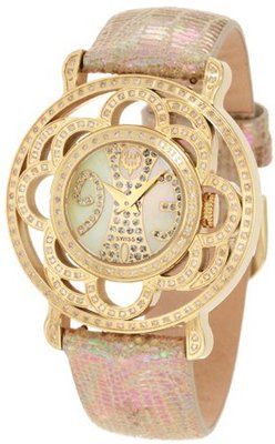 Brillier 04-21225-09 Papillon Swiss-Quartz Mother-Of-Pearl