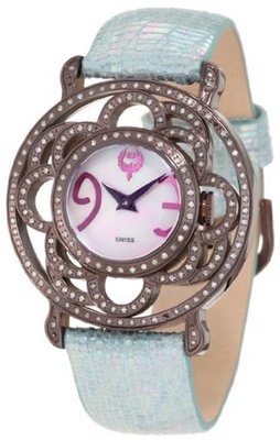 Brillier 04-71727-11 Papillon Swiss-Quartz Mother-Of-Pearl