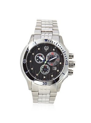 Brillier 13-02 Fortress Diamond Swiss 47mm Chronograph Day and Date Function