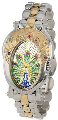 Brillier 18-02 Royal Plume Peacock Inspired Swiss Genuine Gemstones