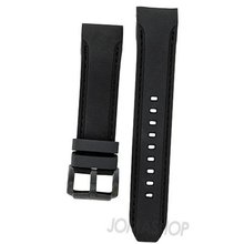 Brooklyn Co Black Silicone Band with Black Stiching CLA-J-ST