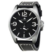 Brooklyn Company Lafayette Black Dial Black Leather Strap Swiss Quartz CLA-E