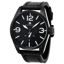 Brooklyn Company Lafayette Black Dial Black Leather Swiss Quartz CLA-F