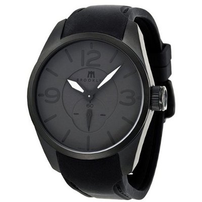 Brooklyn Company Lafayette Black Dial Black Rubber Strap Swiss Quartz CLA-J