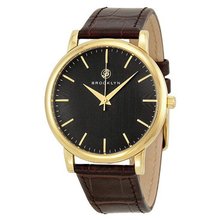 Brooklyn Company Myrtle Black Dial Brown Leather MY-YG-BK-BR