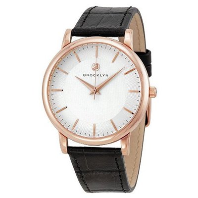 Brooklyn Company Myrtle Silver Dial Black Leather MY-RG-SV-BK