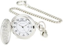 Bucasi PW1000SS Easy to Read Numbers Silver Tone Chain Pocket