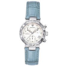 Accutron 26R11 Chamonix Diamond Chronograph Blue Leather