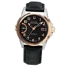 Accutron Black Dial Black Leather 65B148