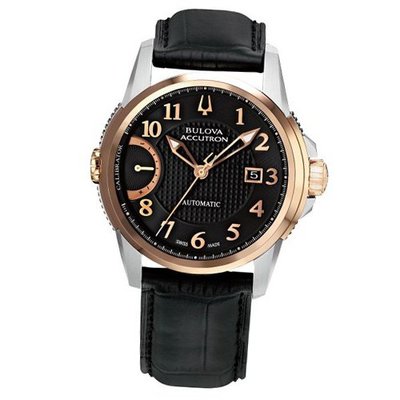 Accutron Black Dial Black Leather 65B148