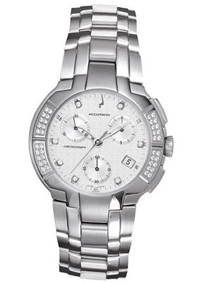 Accutron by Bulova 26E05 York Collection Swiss Made Chronograph Diamond