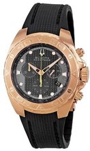 Accutron by Bulova Curacao Chronograph Rose Gold Plated Calendar 64B113