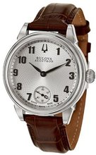 Accutron by Bulova Gemini Manual Wind Stainless Steel Strap Silver Dial 63A115