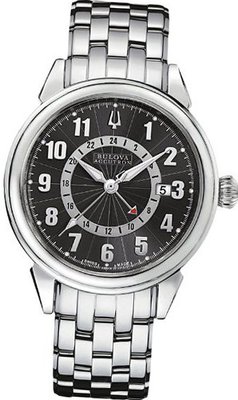 Accutron Gemini Black Dial Stainless Steel 63B014