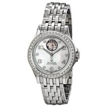 Accutron Kirkwood Mother of Pearl Diamond Dial Stainless Steel Ladies 63R117