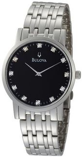 Bulova 96D106 Diamond Black Dial Bracelet