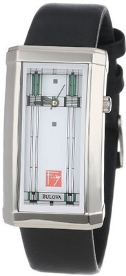 Bulova 96L63 Frank Lloyd Wright Willits Leather Strap