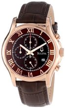 Bulova 97B120 Chronograph Rose-Gold Strap