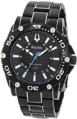 Bulova 98B153 Precisionist Champlain Steel + black ion