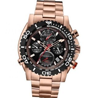 Bulova 98B213 Analog Display Japanese Quartz Rose Gold