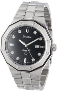 Bulova 98D103 Marine Star Diamond Accented Stainless Steel Bracelet