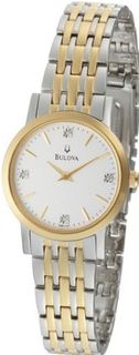 Bulova 98P115 Diamond Silver White Dial Bracelet