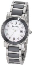 Bulova 98P122 Highbridge Substantial Ceramic & Stainless Steel