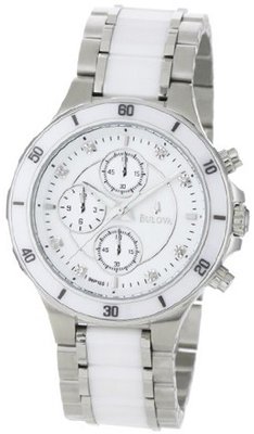 Bulova 98P125 Substantial Ceramic and Stainless-Steel Construction