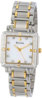 Bulova 98R112 Diamond Accented Two-Tone Stainless Steel Bracelet