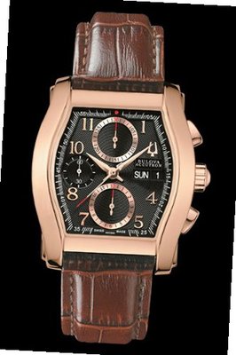 Bulova Accutron 64C000 Stratford Brown Valjoux Swiss Leather