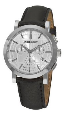 Burberry BU1361 Heritage Gent Silver Chronograph Dial
