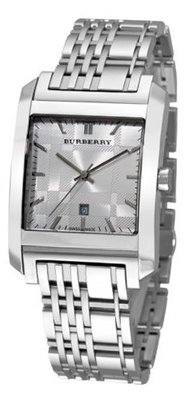 Burberry BU1567 Square Silver Dial Bracelet