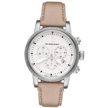 Burberry BU7816 Utilitarian Ladies - White Dial Stainless Steel Case Quartz Movement