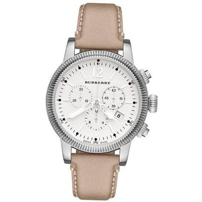 Burberry BU7816 Utilitarian Ladies - White Dial Stainless Steel Case Quartz Movement