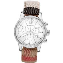 Burberry BU7820 Utilitarian - White Dial Stainless Steel Case Quartz Movement