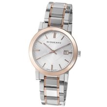 Burberry BU9006 Large Check Two Tone Stainless Steel Bracelet