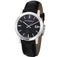 Burberry BU9009 Black Leather Strap