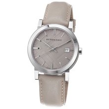 Burberry BU9010 Large Check Tan Leather Strap