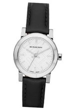 Burberry BU9206 Black Leather Strap White Dial