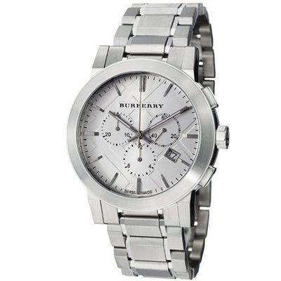 Burberry BU9350 Large Check Stainless Steel Bracelet
