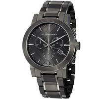 Burberry BU9354 Large Check Gray Ion Plated Stainless Steel